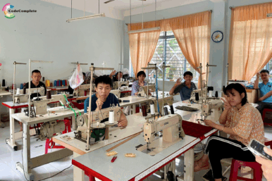 care expressed through vocational training activities at Da Nang Red Cross Center